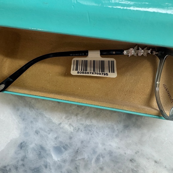 NWT Opal Blue Tiffany Glasses Frames with Bling! - Picture 5 of 6